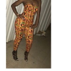 Custom Dresses - Custom made kente cloth romper Custom Dresses - Custom made kente cloth romper