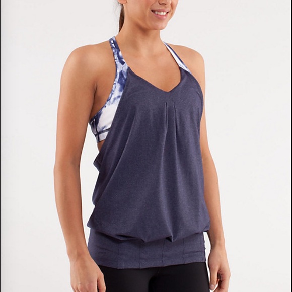 Lululemon dark purple practice freely tank