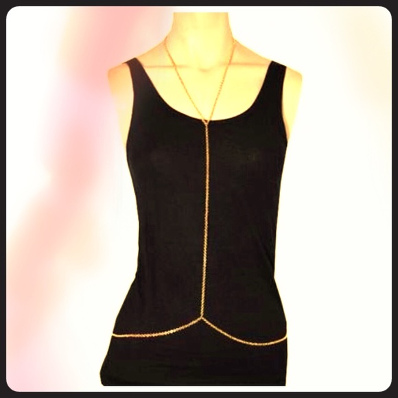 Gold body chain