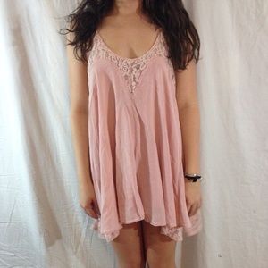 Tobi light pink babydoll dress