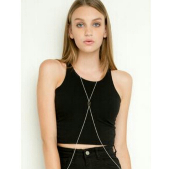 🌙REDUCED Brandy Melville white body chain🌙