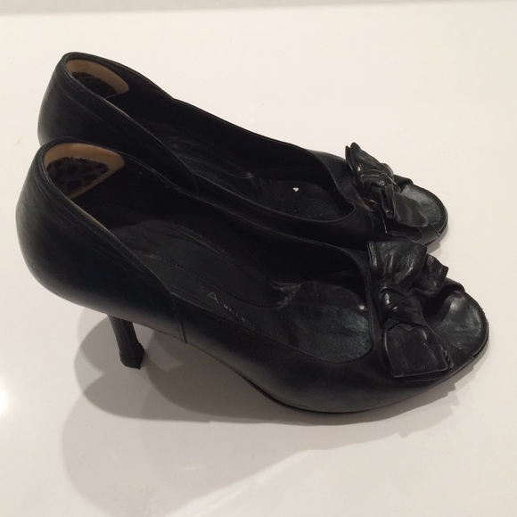 Via Spiga peep toe pumps with bow - Picture 2 of 2