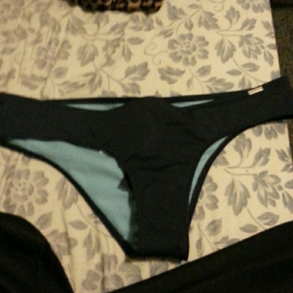 Light/navy blue hollister bikini bottoms