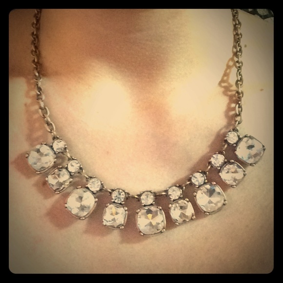 Gold statement necklace