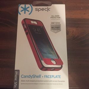 Gently used speck case (red) for iPhone 5/5s