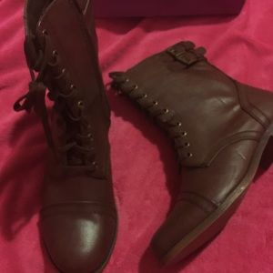 Rampage Brown Combat Boots