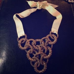 Chain Necklace W/ Ribbon