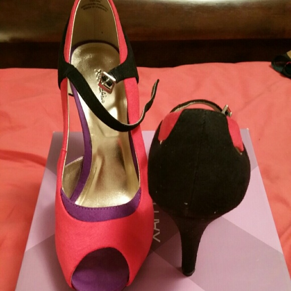 Pink & purple heels