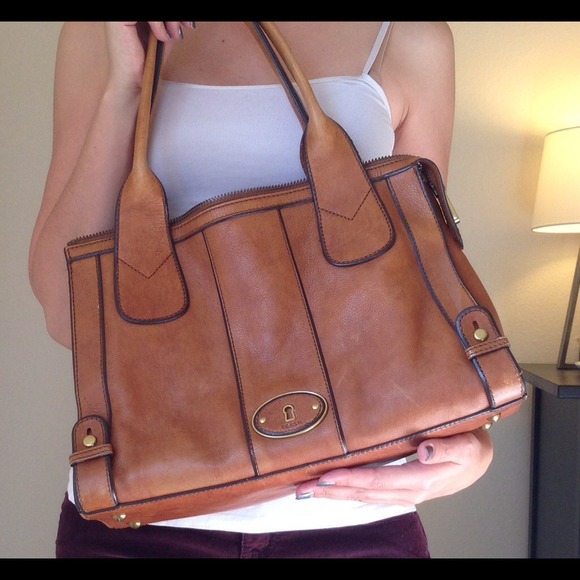 Fossil Leather Shoulder Bag
