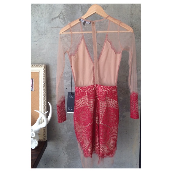 for love & lemons ♡ red antigua mini dress - Picture 3 of 4