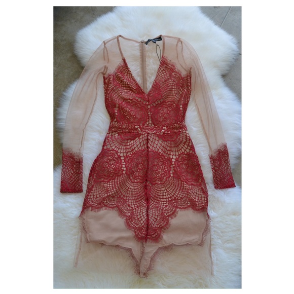 for love & lemons ♡ red antigua mini dress - Picture 4 of 4