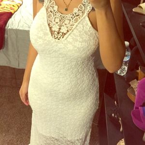 Lace maxi dress!