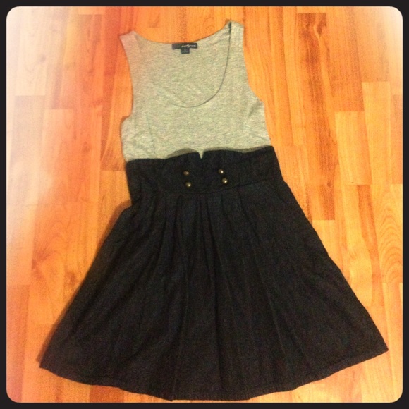 Two-toned grey dress