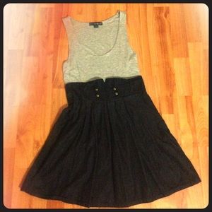 Two-toned grey dress