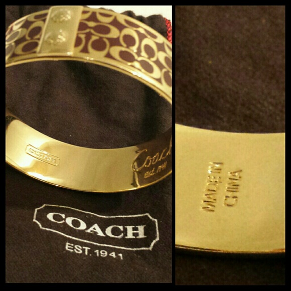 🎉HP🎉 BNWOT COACH 100% Auth Bracelet Bangle - Picture 3 of 4