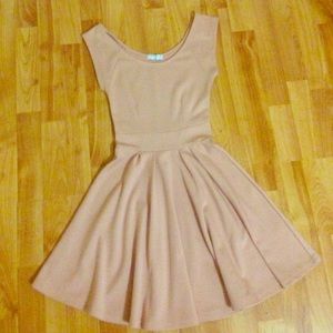Salmon colored dress