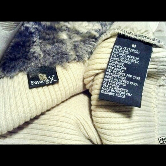 Formula X Faux Fur Sweater Vest NWOT - Picture 4 of 4