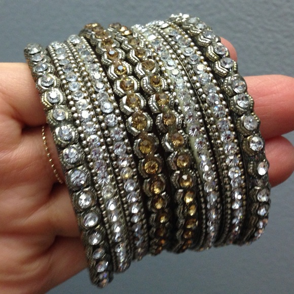 8 stackable bracelets
