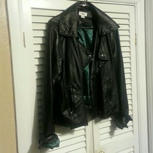 Moto Faux Leather Jacket