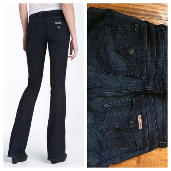 Hudson Jeans Denim - Hudson boot triangle cargo pocket dark jeans 25