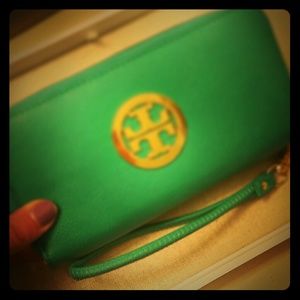 Turquoise Double Zip Wallet