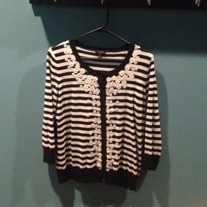 Talbots striped cardigan MP