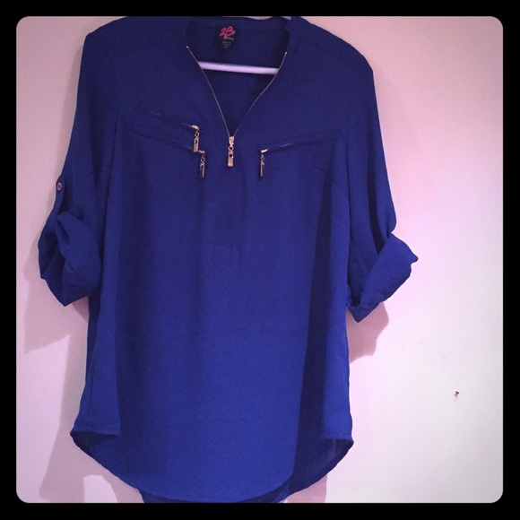 Royal Blue 2B Bebe Blouse