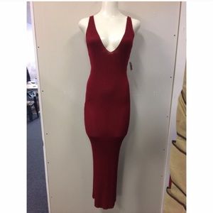 Beautiful red sweater dress