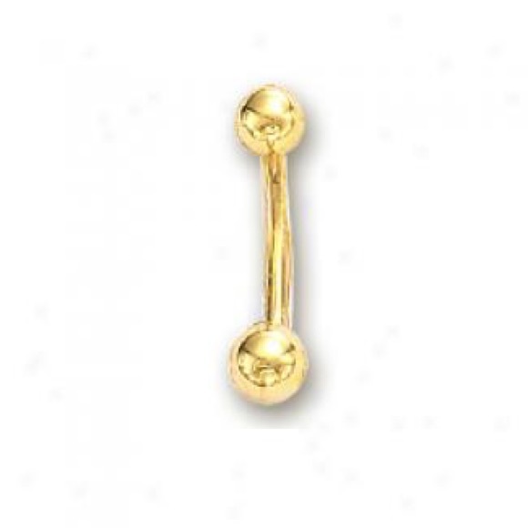 14k gold belly ring