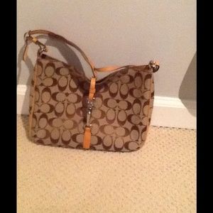 Coach canvas shoulder bag