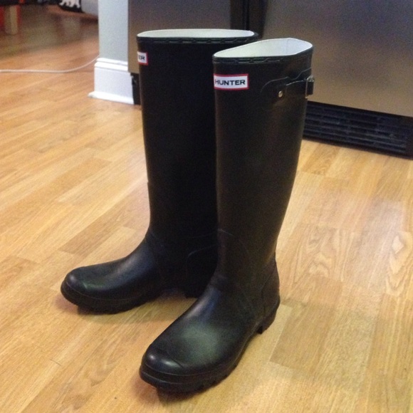 Hunter Original Tall Rain Boots Matte Black
