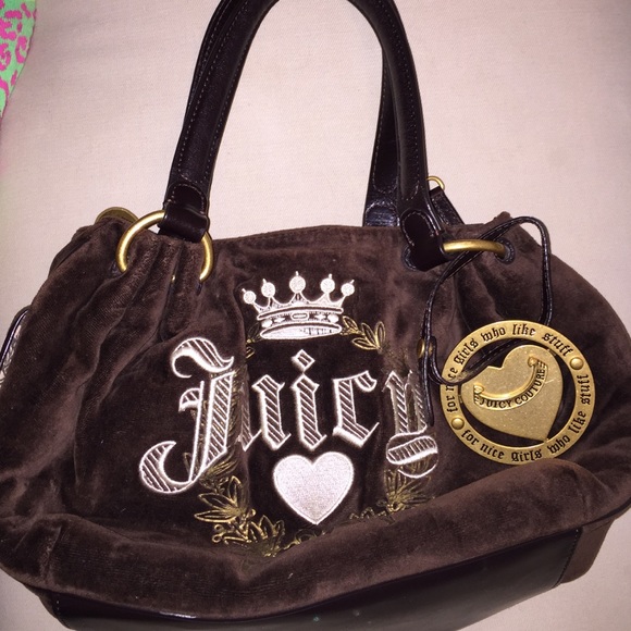 Brown medium sized juicy couture purse