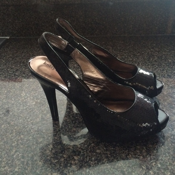 Kelly & Katie Sequin Heels