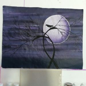 12x16 painting with black gallery frame...