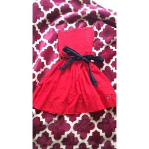 Red holister dress