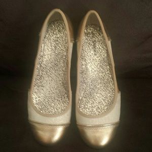 Style & Co. Lottiebei Gold Flats