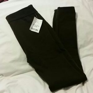Chocolate Brown Fleece Lined Leggings