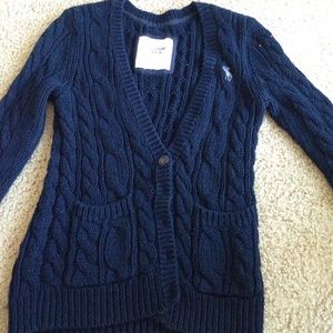 Navy cardigan
