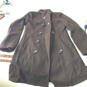 Brown peacoat