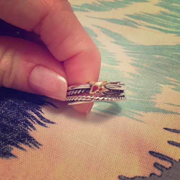 Authentic David Yurman 'X Crossover' ring