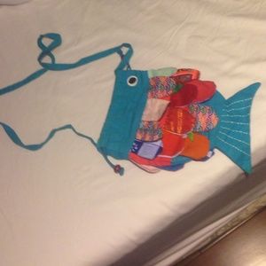 Reversible fish bag, very cute festival bag