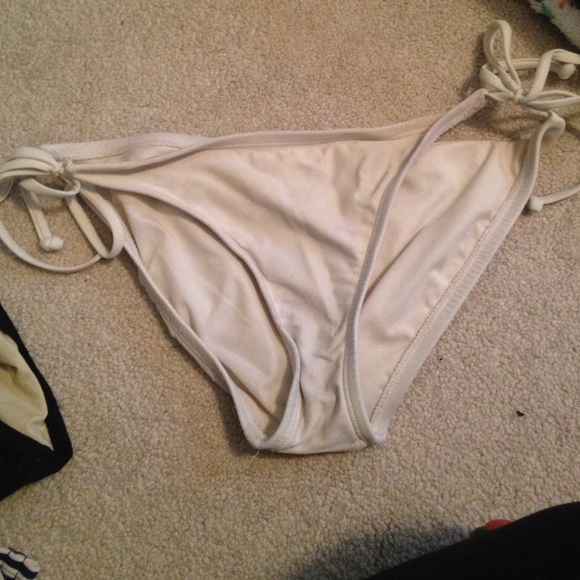 White bikini bottom