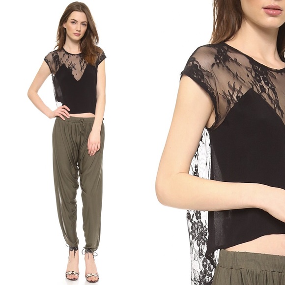 Shopbop lovers + friends black lace top - Picture 2 of 3