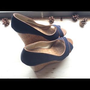 Jessica Simpson Denim Wedges