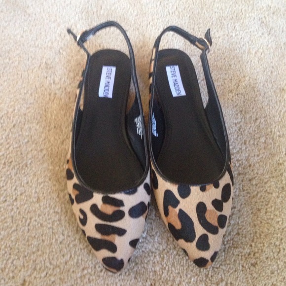 Steve Madden 'Daafy' Leopard Slingbacks