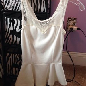 White lace top