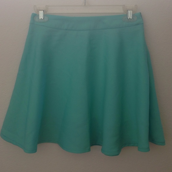 Turquoise circle skirt