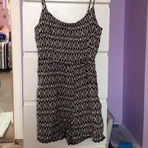 Black and white romper