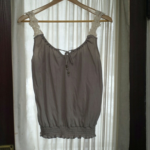 Toupe colored tank top