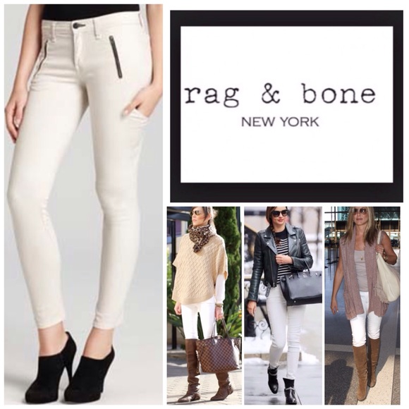 rag & bone Denim - Rag & Bone Winter White Cargo Stretchy Skinny. NWT